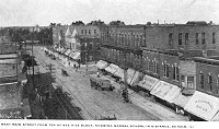 West Main From Top of Bee Hive Block 1907