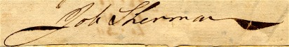 Job Sherman's Signature