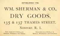 Sherman Dry Goods Trade Card